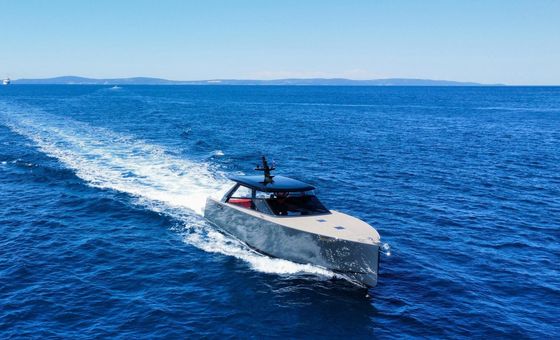 Luxury speedboat Colnago 45 on the Adriatic Sea
