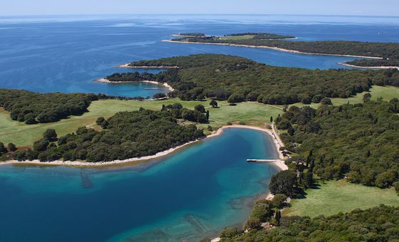 Stunning landscape of Brijuni National Park with lush Mediterranean vegetation