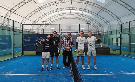 Padel players at the FIP Silver Poreč tournament at Padel Poreč Centre