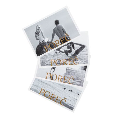 Cartolina Jadran in bianco e nero 